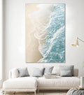 Soft Teal Gold Ocean Dream Waves #1