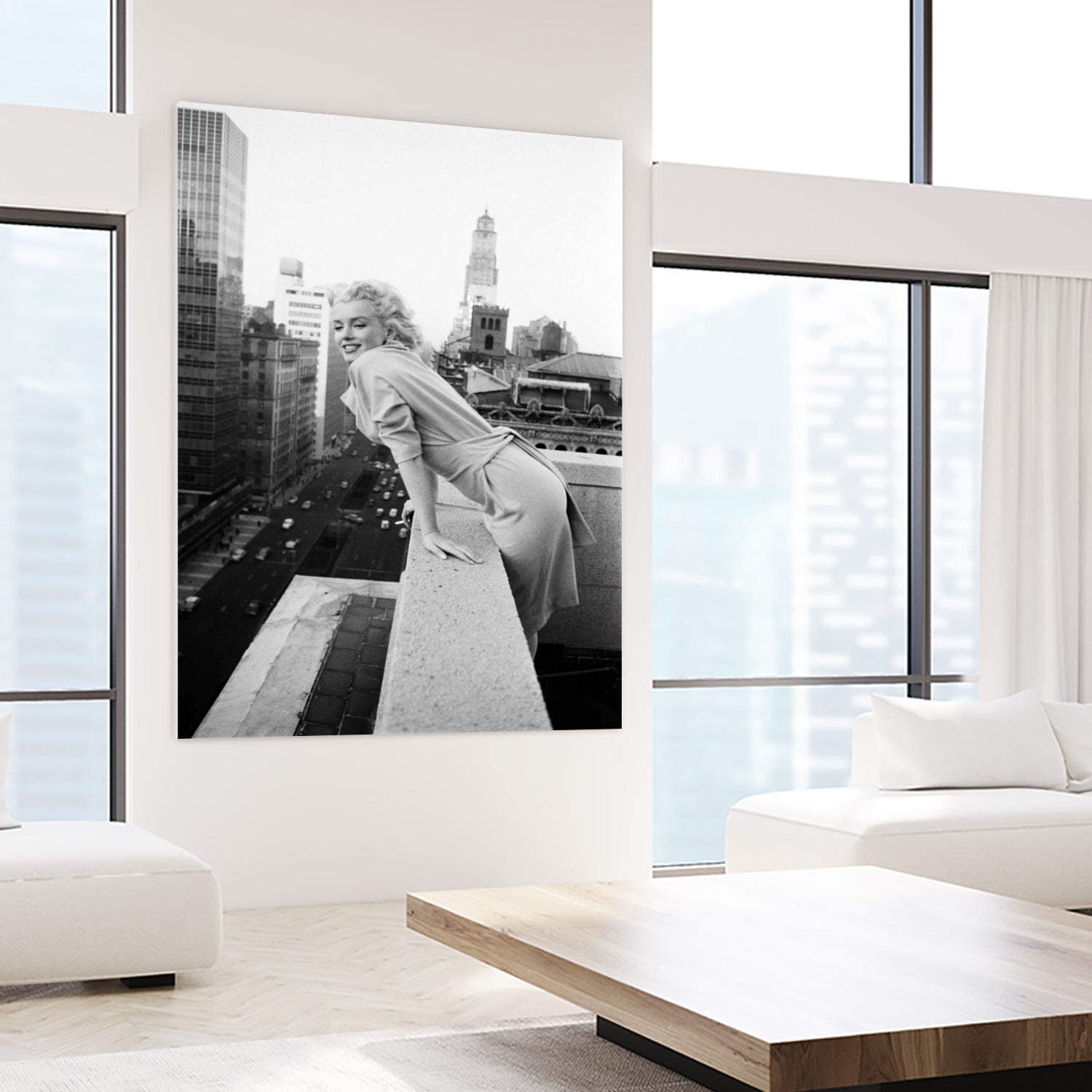 Marilyn on balcony
