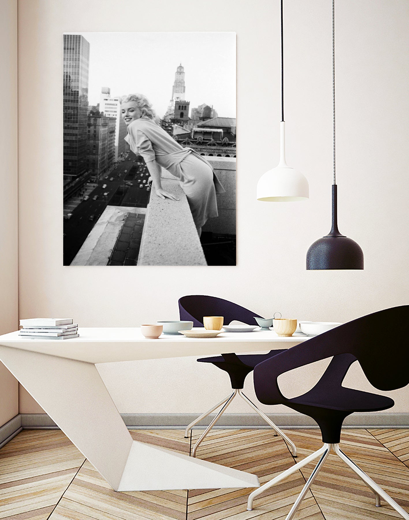 Marilyn on balcony
