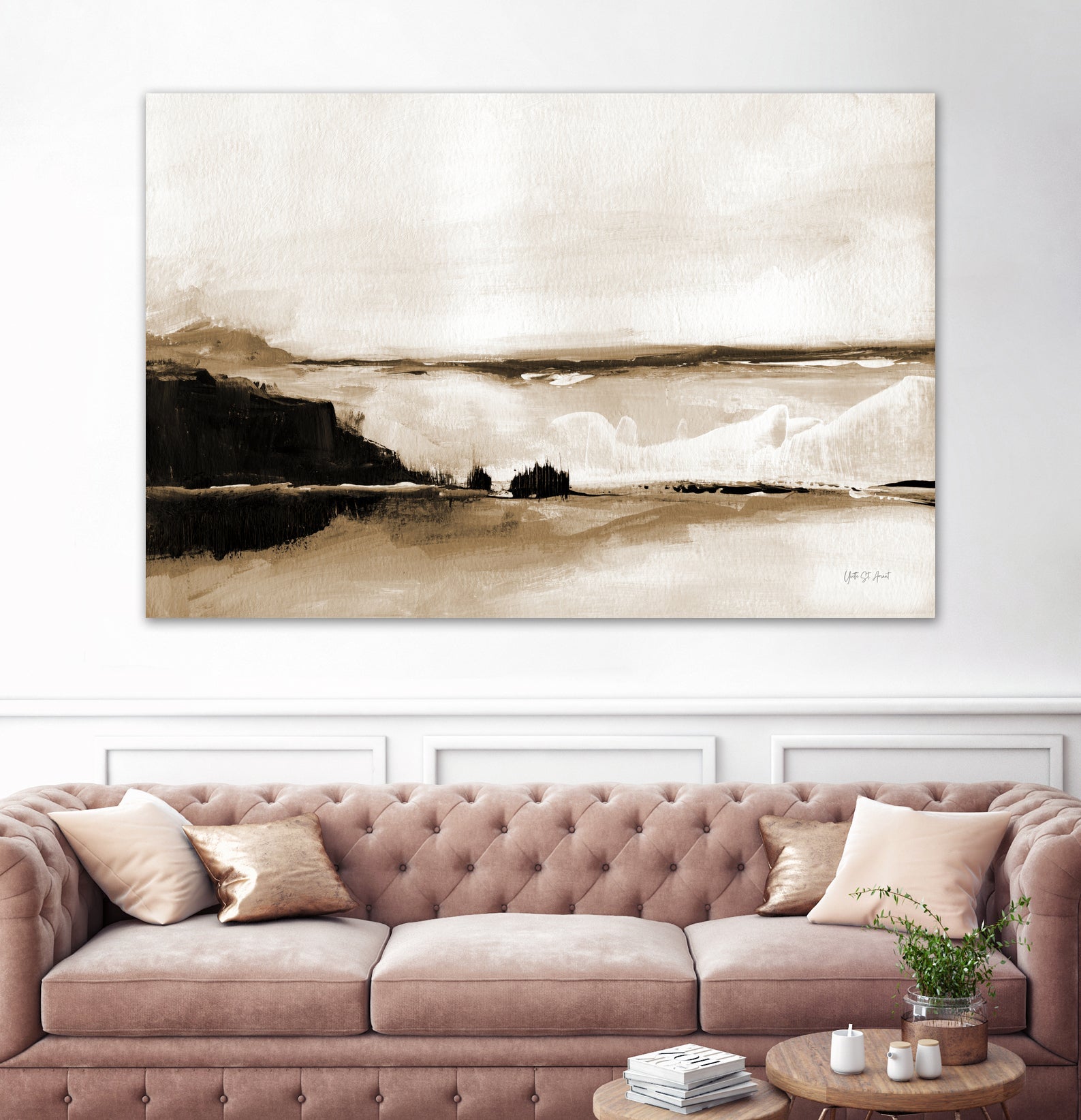 Vintage Landscape Mountainside