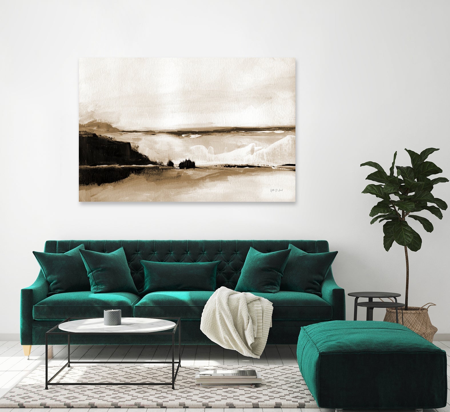 Vintage Landscape Mountainside