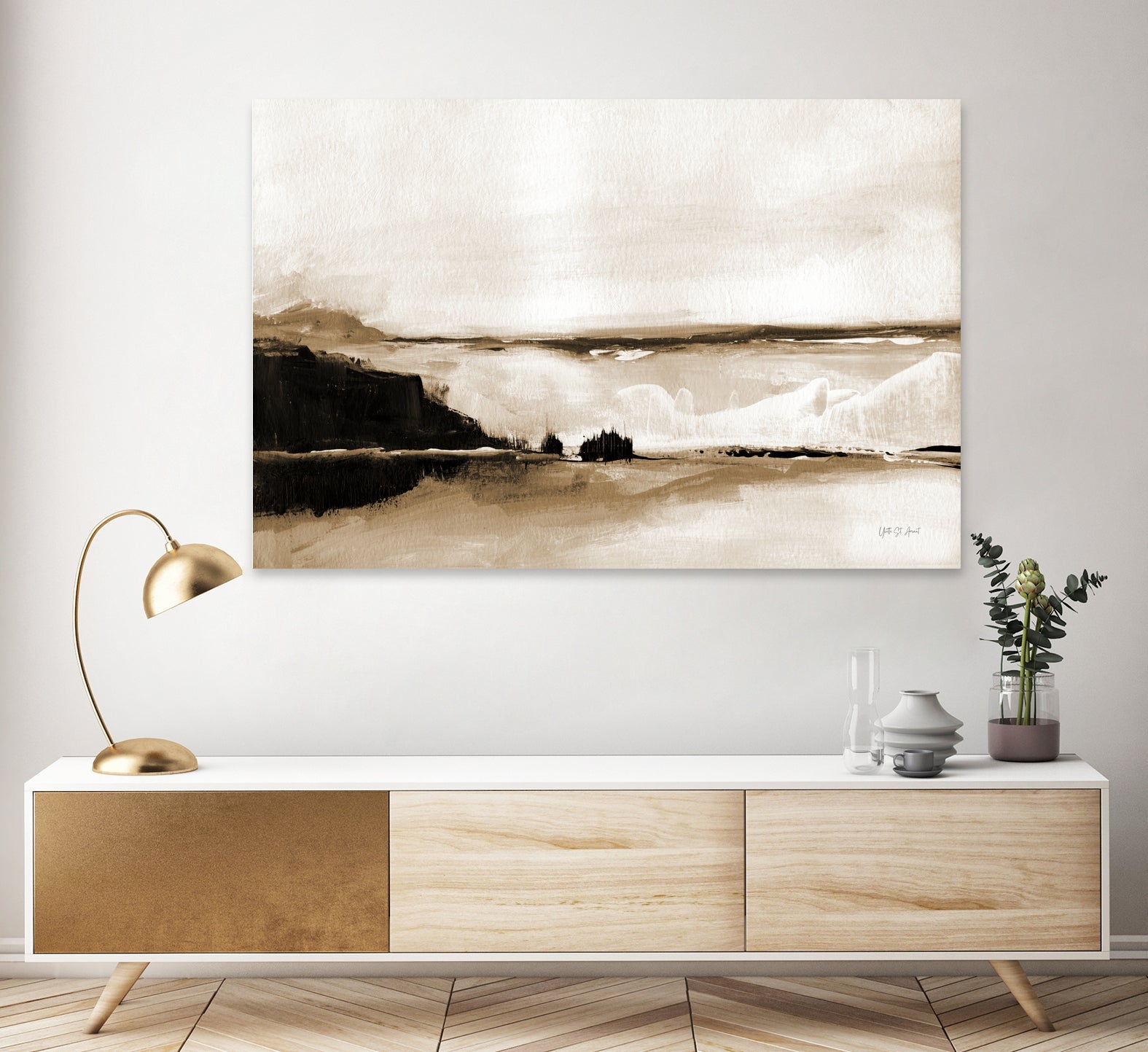 Vintage Landscape Mountainside