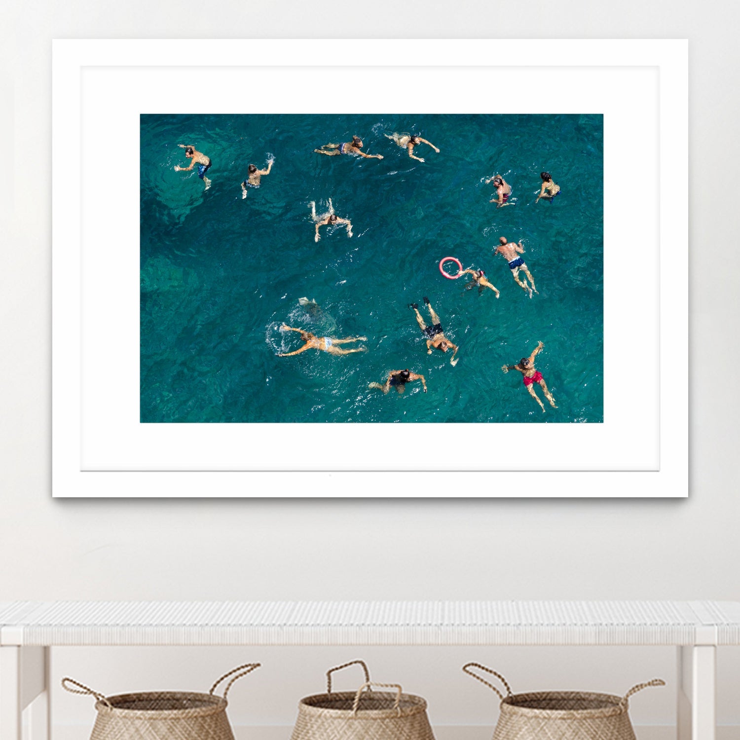 Blue water swim