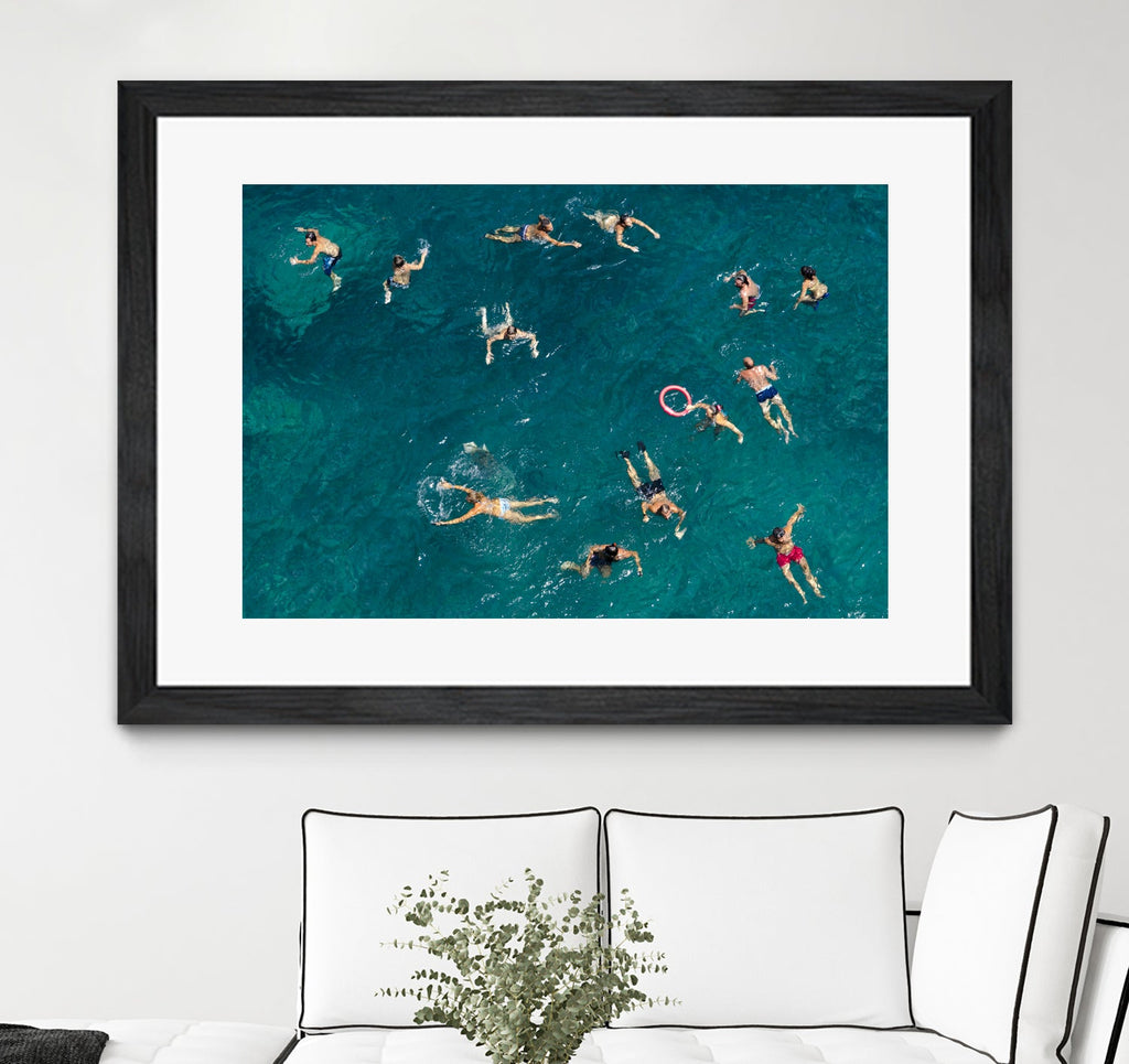 Blue water swim
