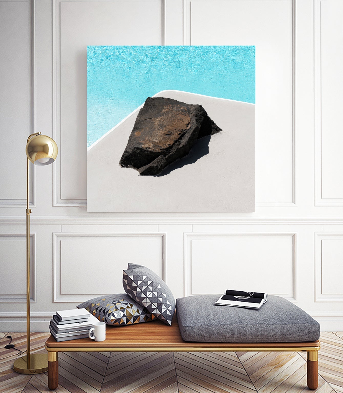 Rock By The Pool