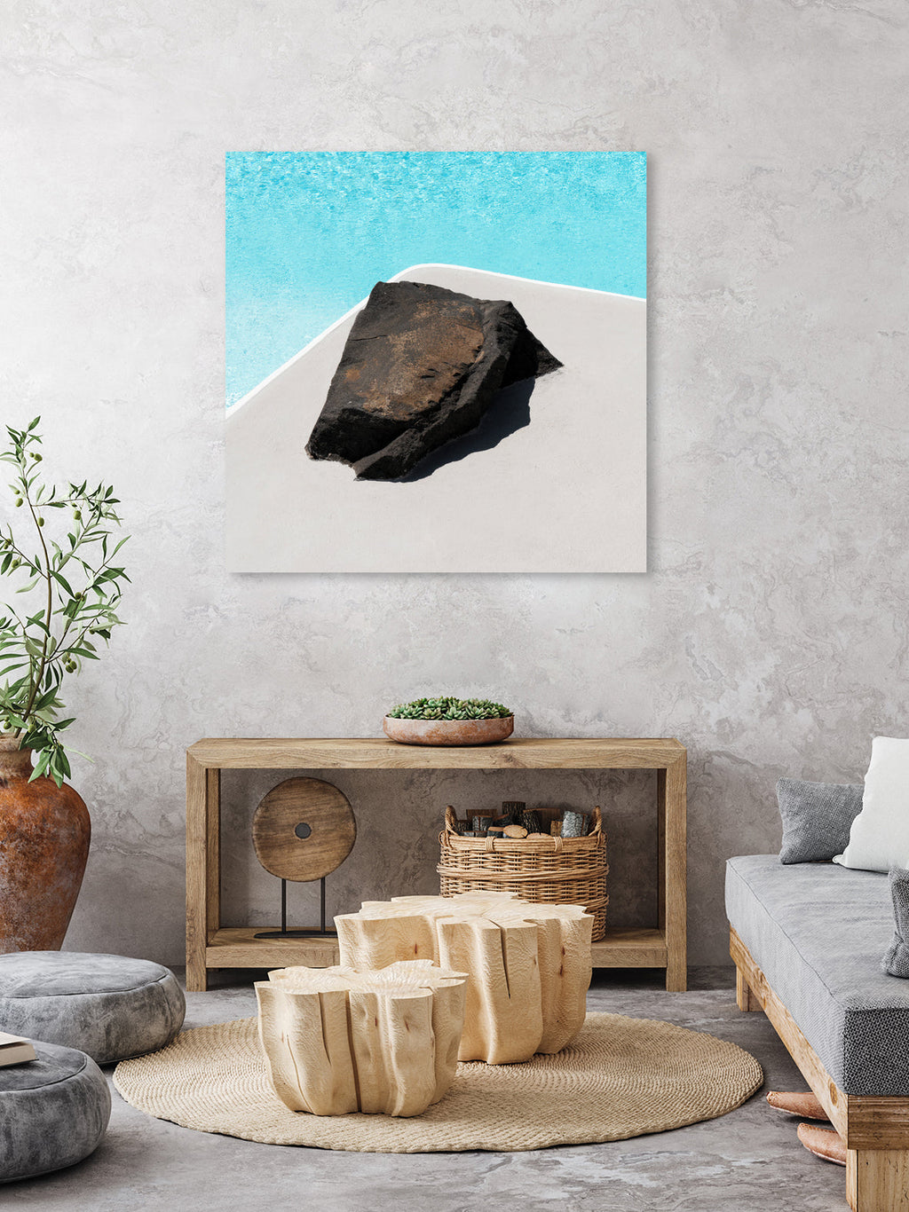 Rock By The Pool