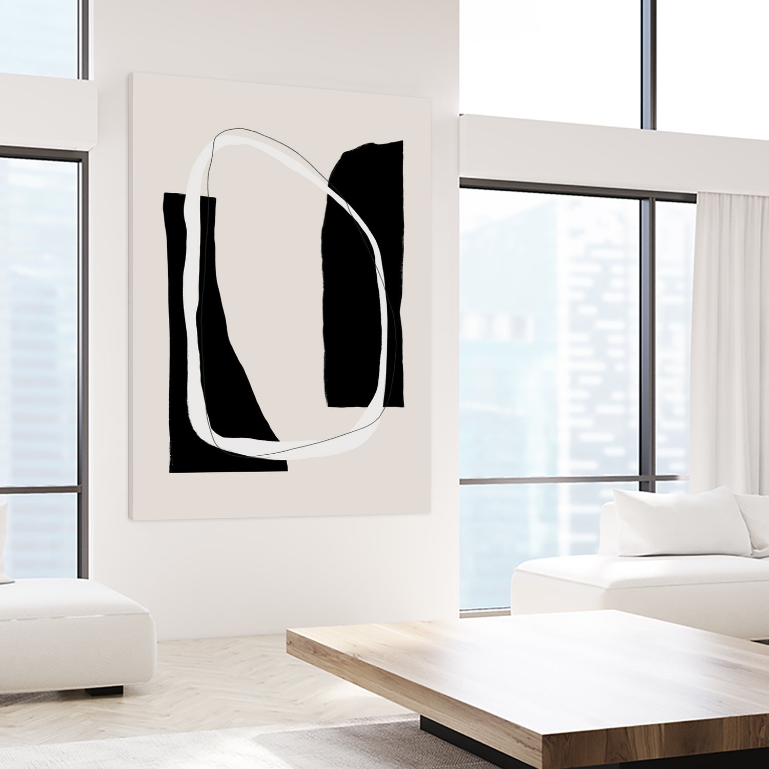 Monochrome Geometric Shapes