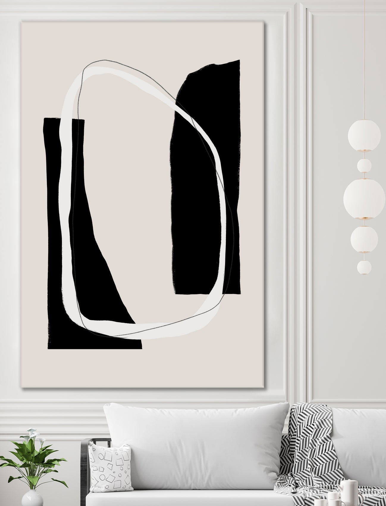 Monochrome Geometric Shapes
