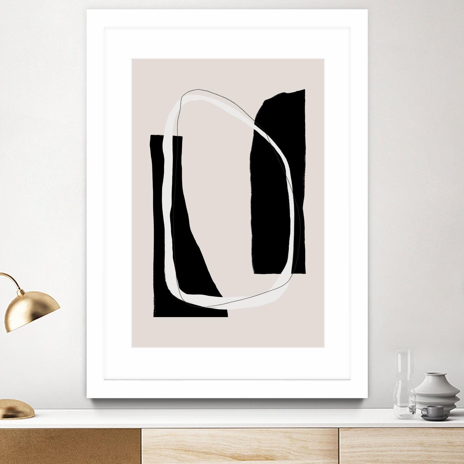 Monochrome Geometric Shapes