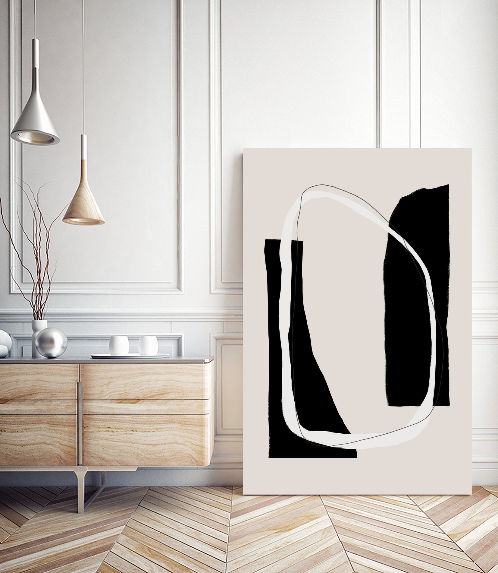 Monochrome Geometric Shapes