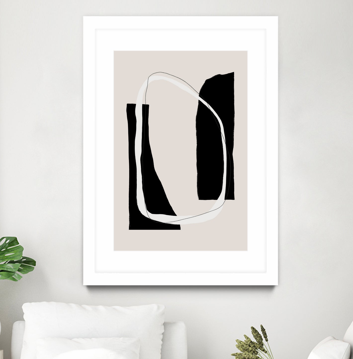Monochrome Geometric Shapes