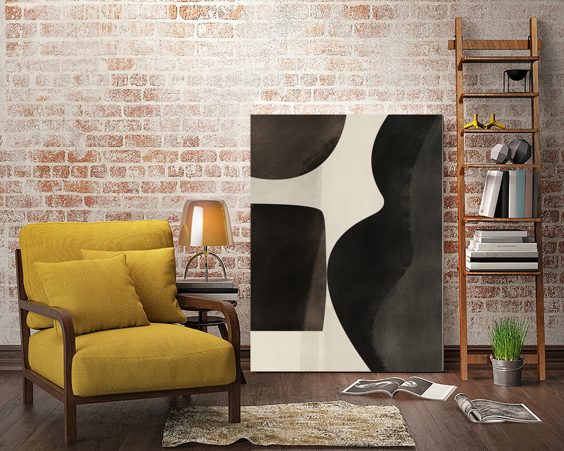 Black Abstract Collage