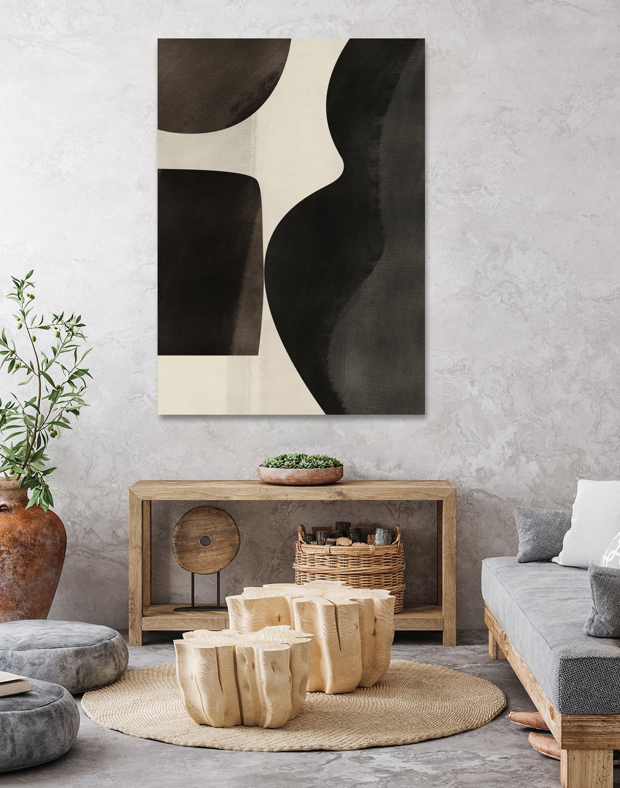 Black Abstract Collage