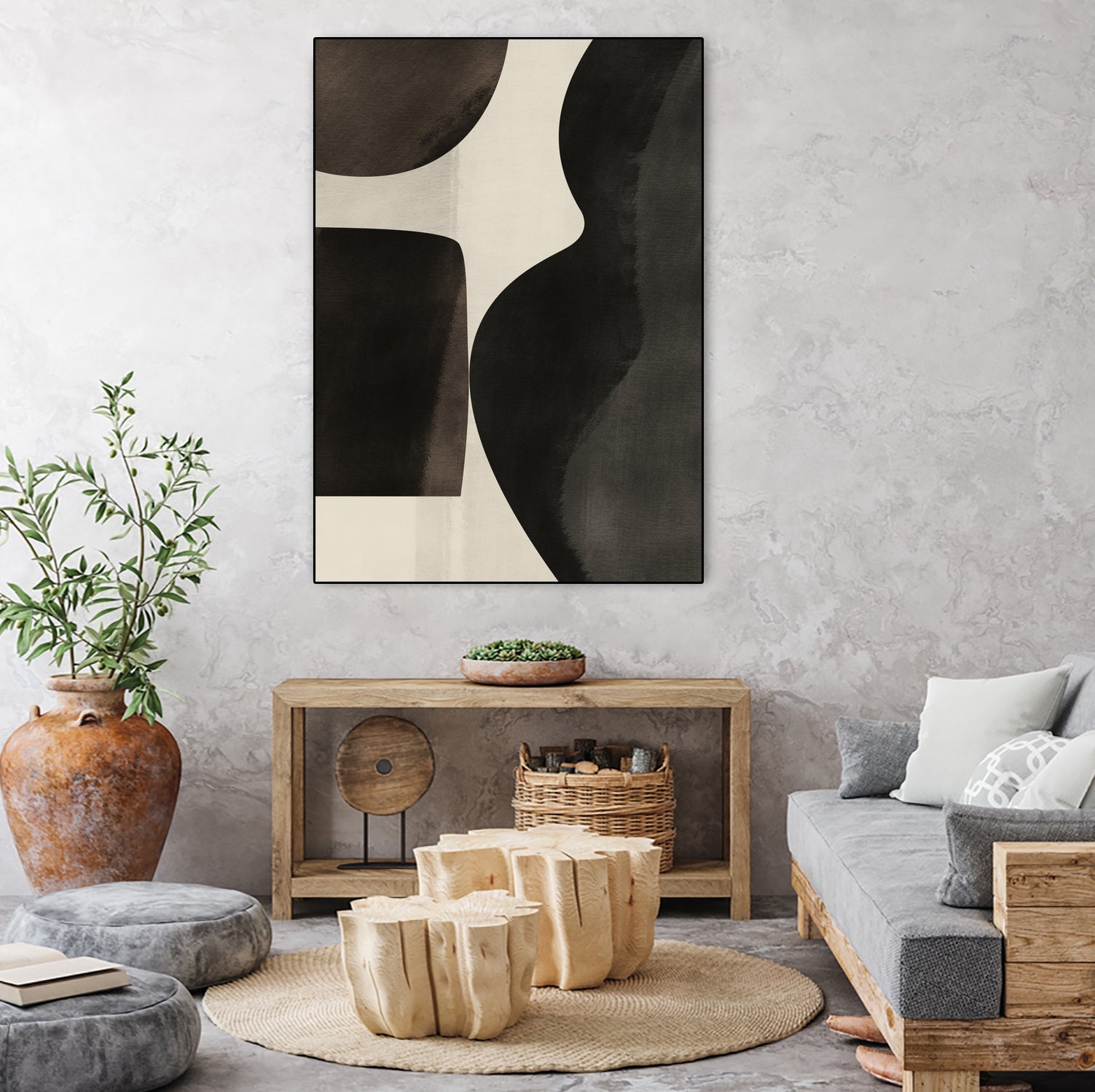 Black Abstract Collage