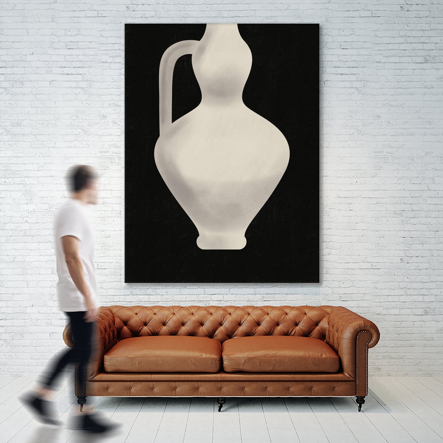 Vintage White Vase