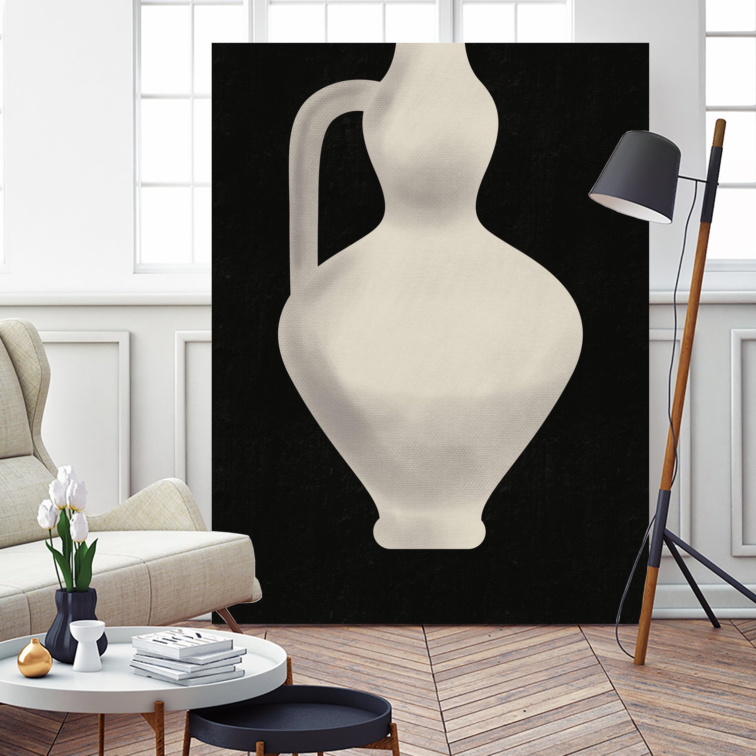 Vintage White Vase