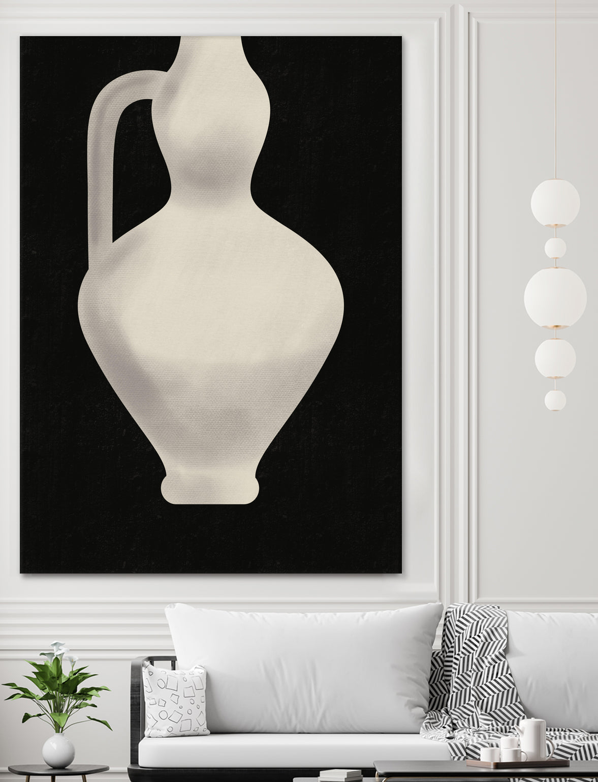 Vintage White Vase