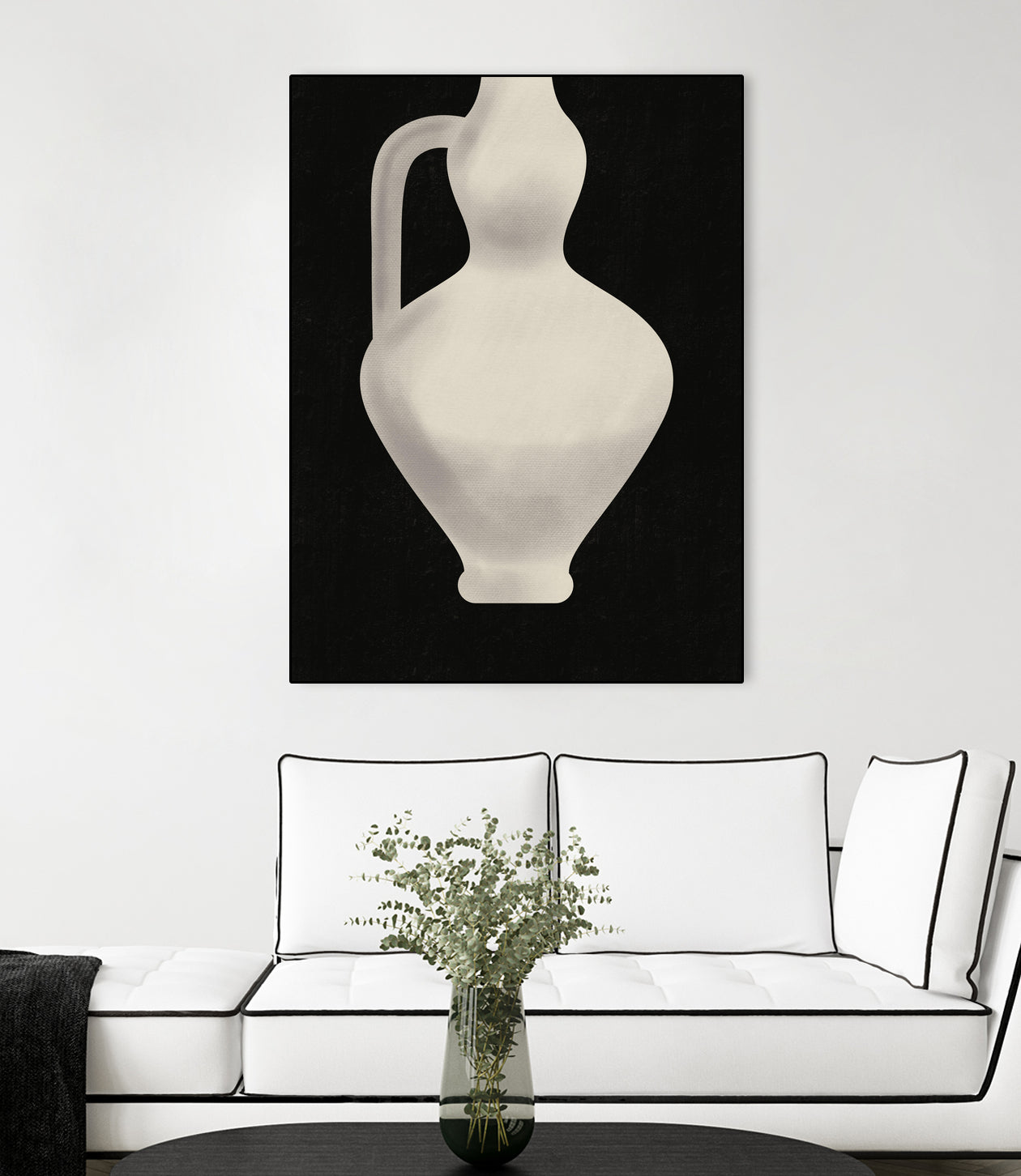 Vintage White Vase