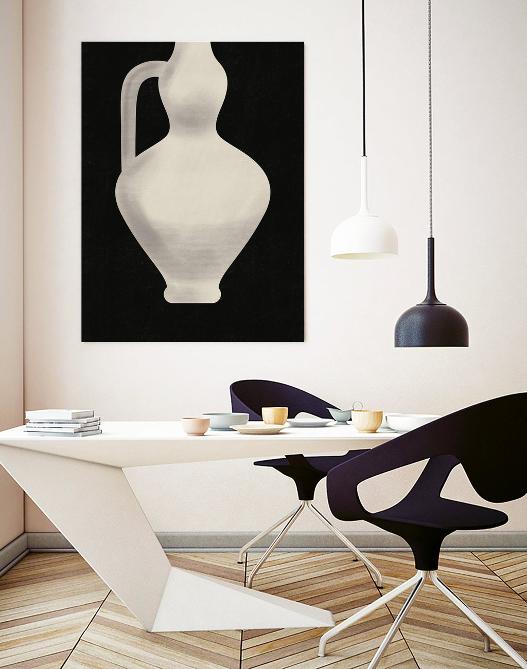Vintage White Vase