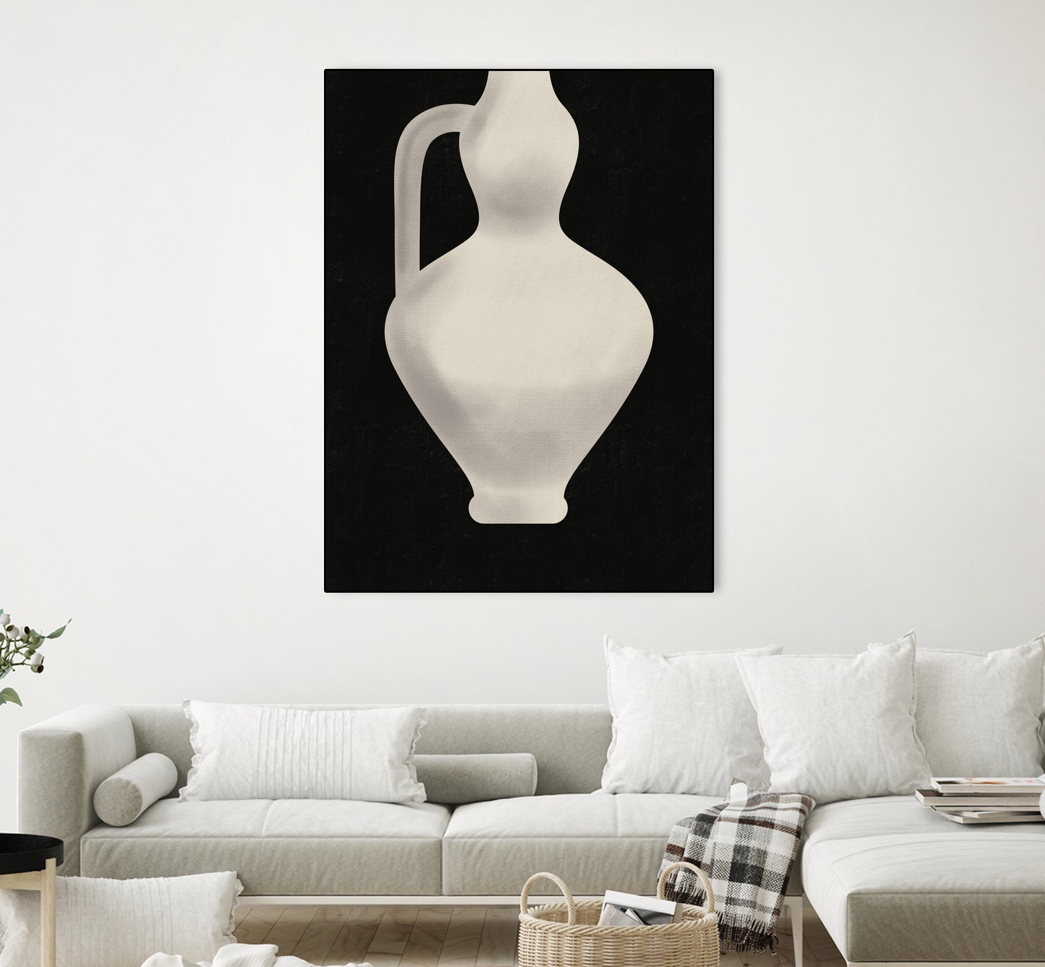 Vintage White Vase