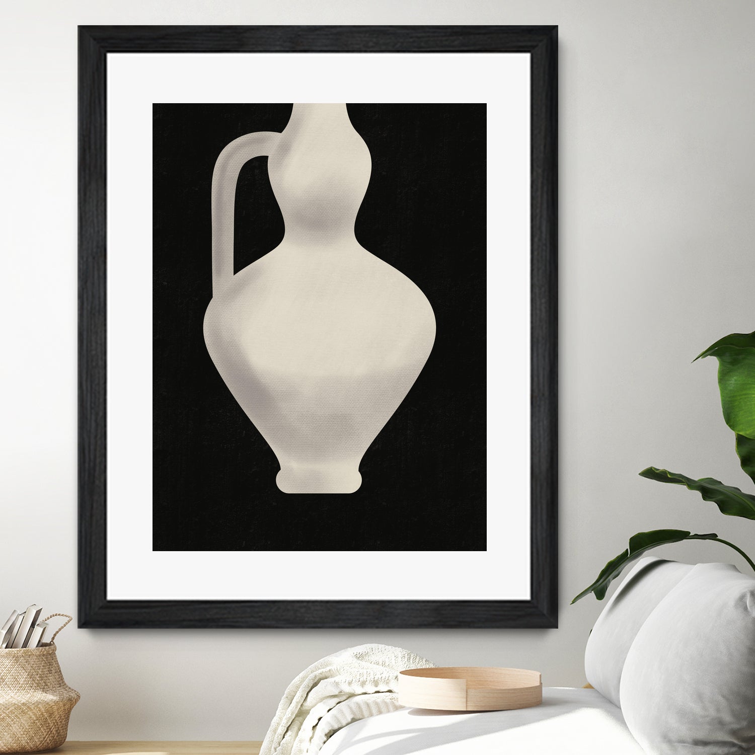 Vintage White Vase