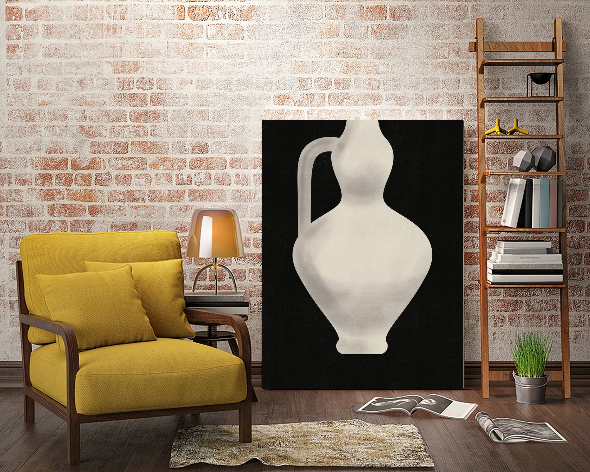 Vintage White Vase