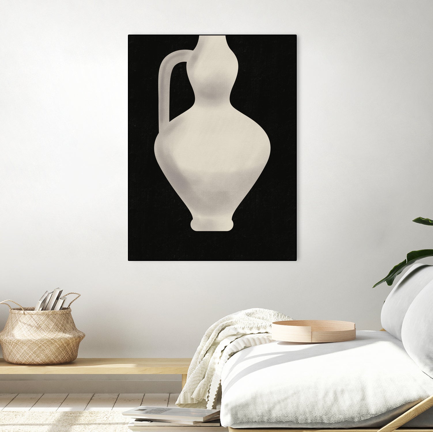 Vintage White Vase