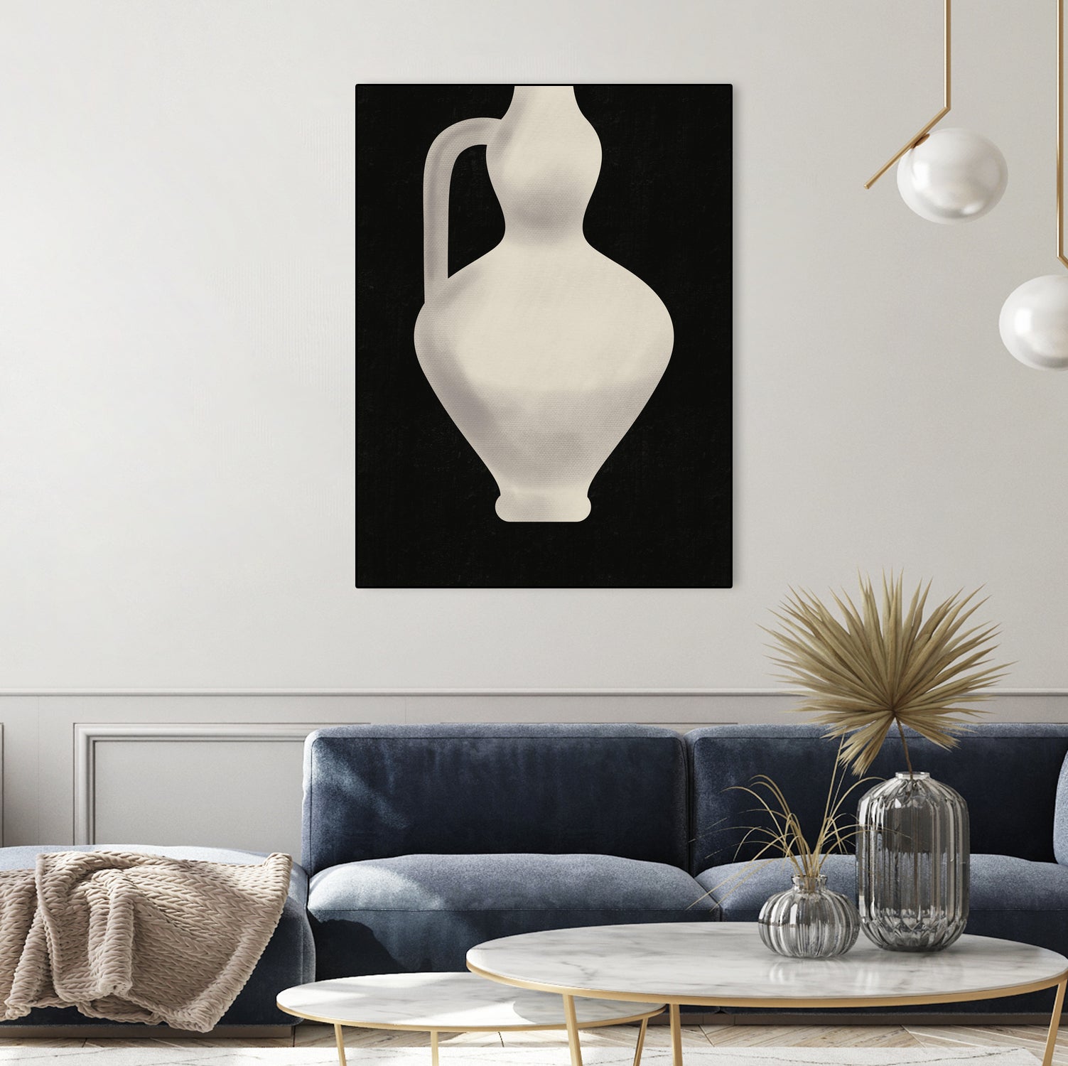 Vintage White Vase