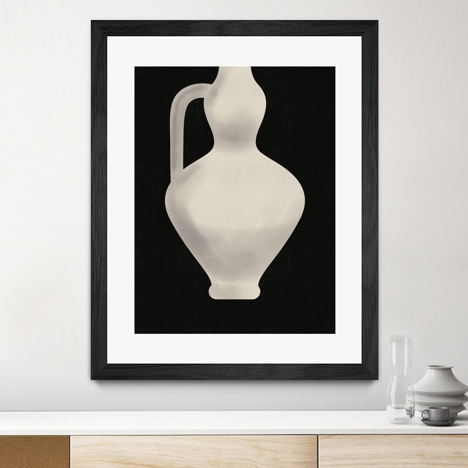 Vintage White Vase