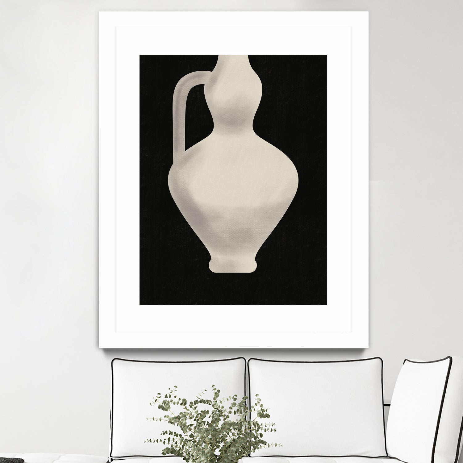 Vintage White Vase