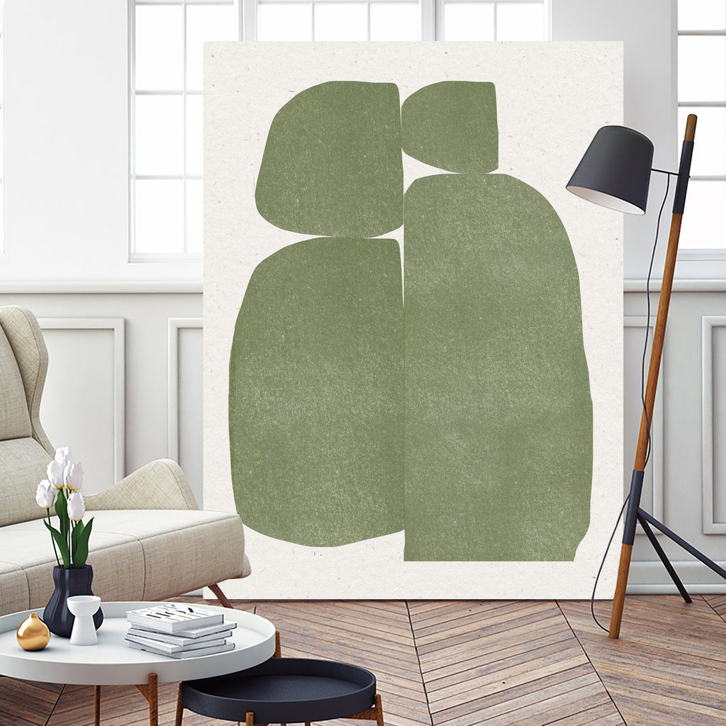Green Stones Composition