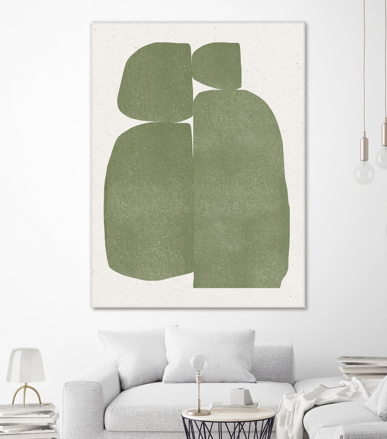 Green Stones Composition