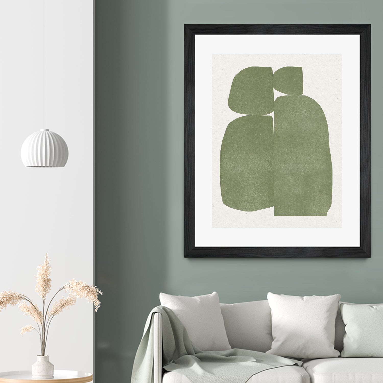 Green Stones Composition