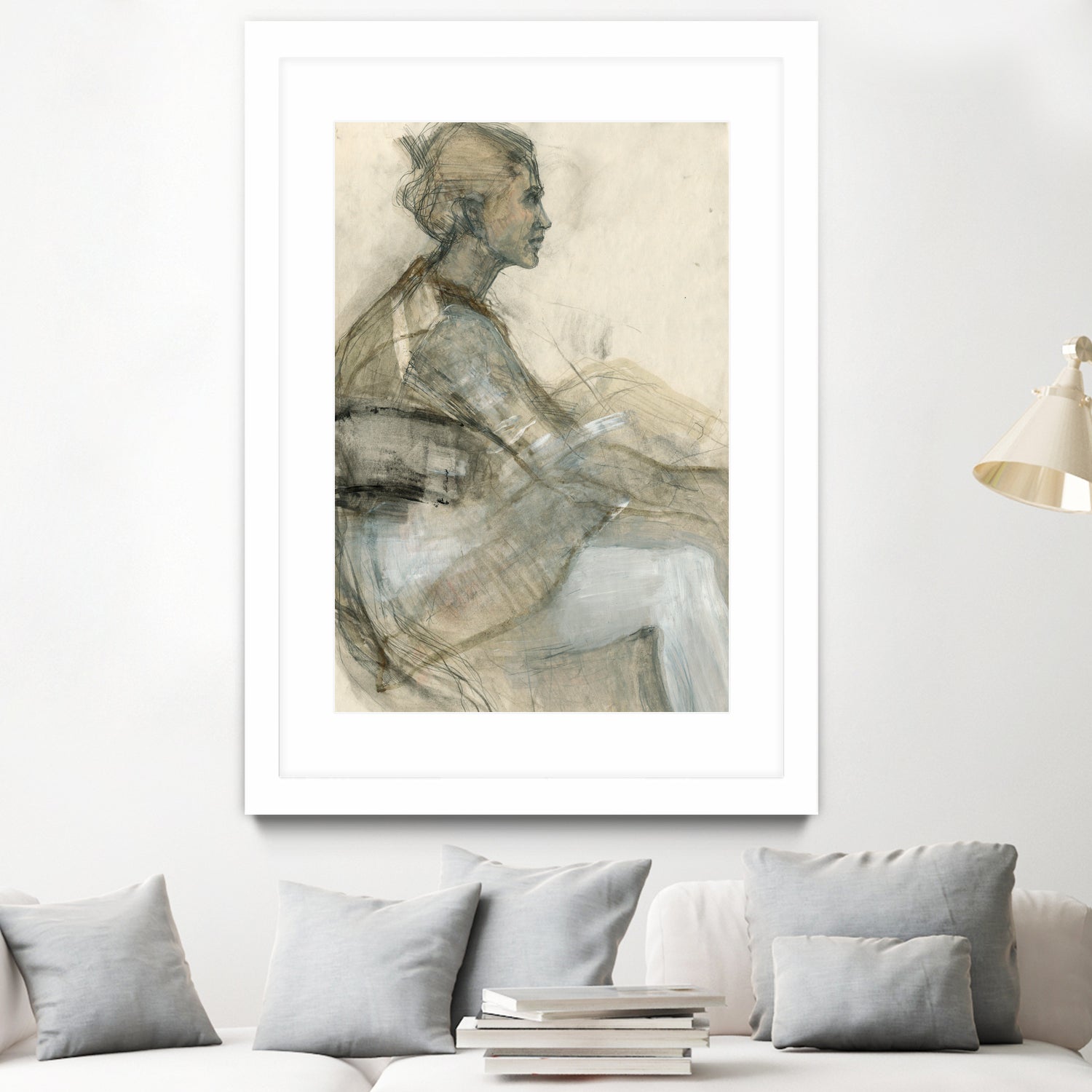 Sketch of a Woman Figure