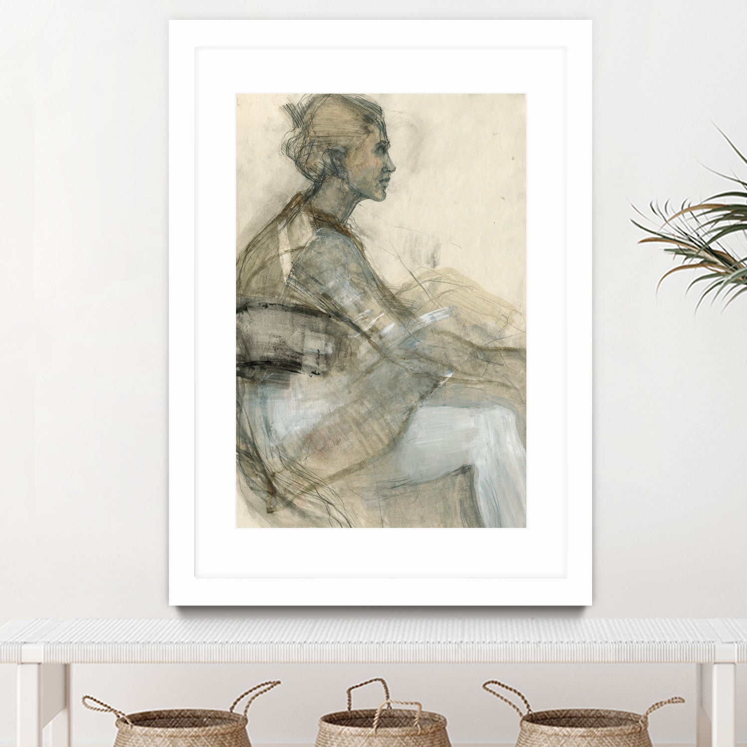 Sketch of a Woman Figure