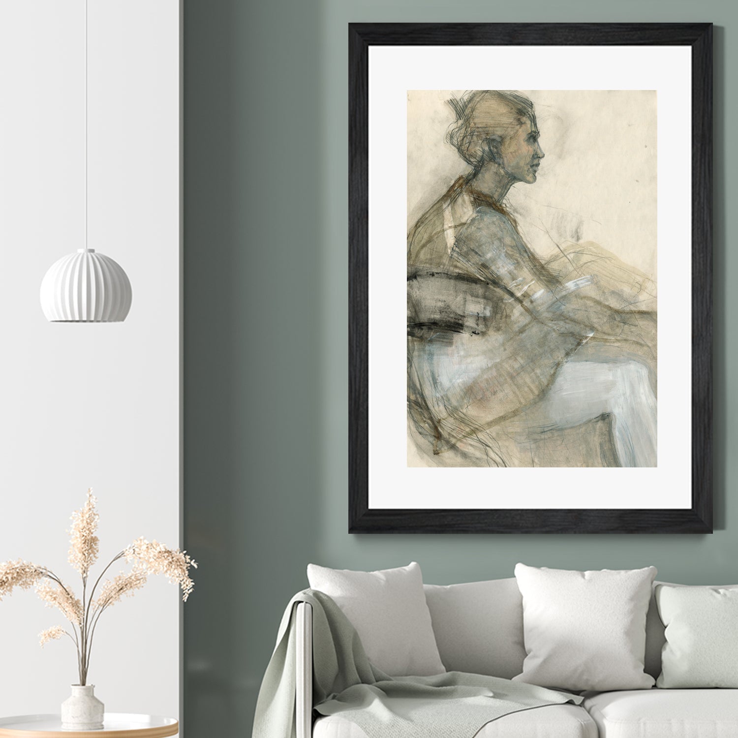 Sketch of a Woman Figure