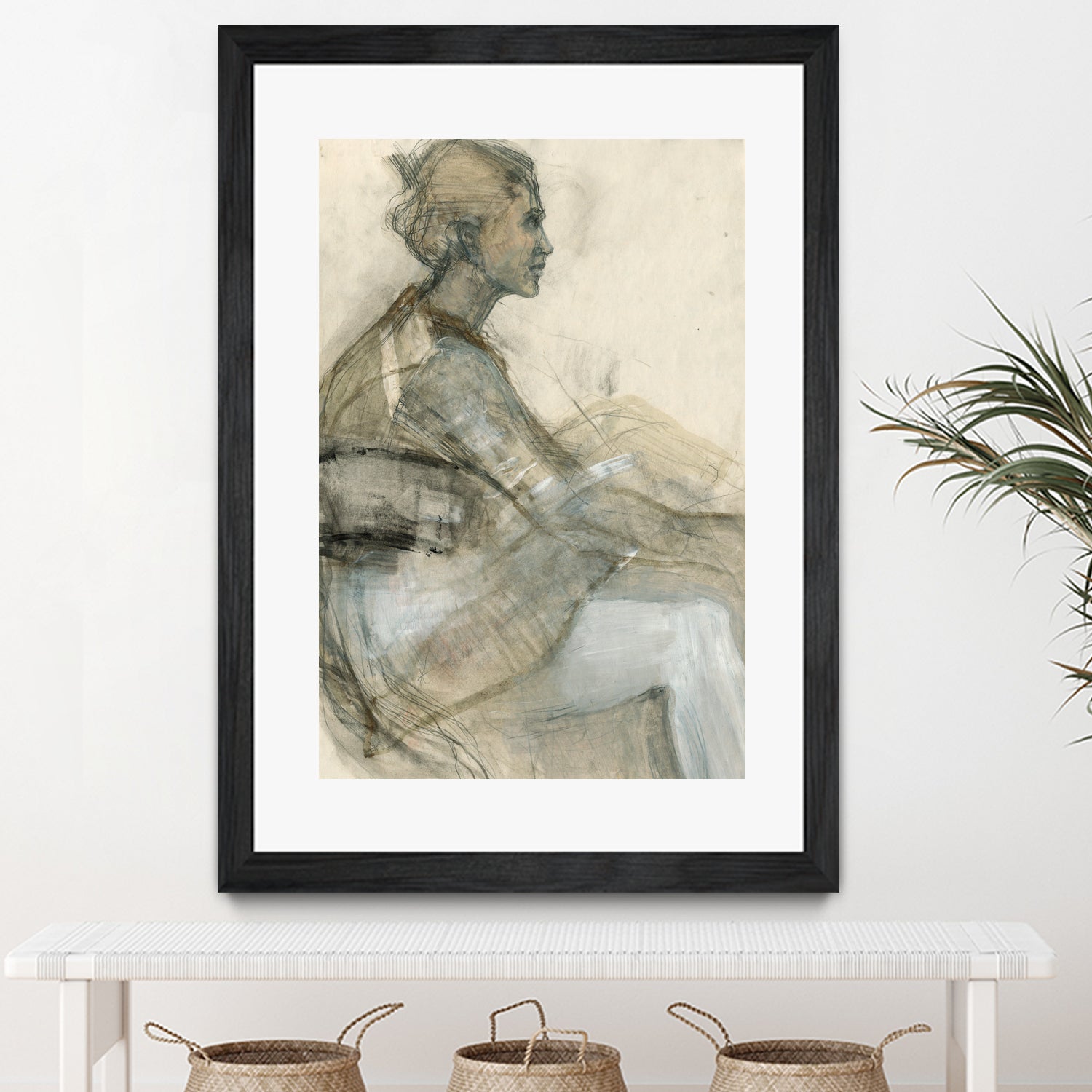 Sketch of a Woman Figure