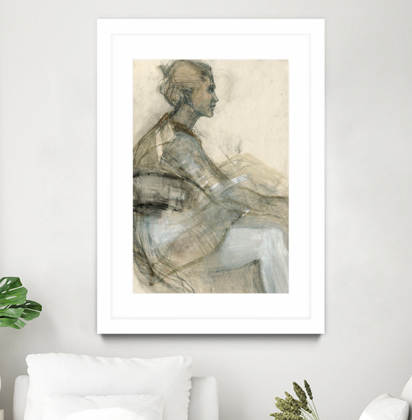 Sketch of a Woman Figure