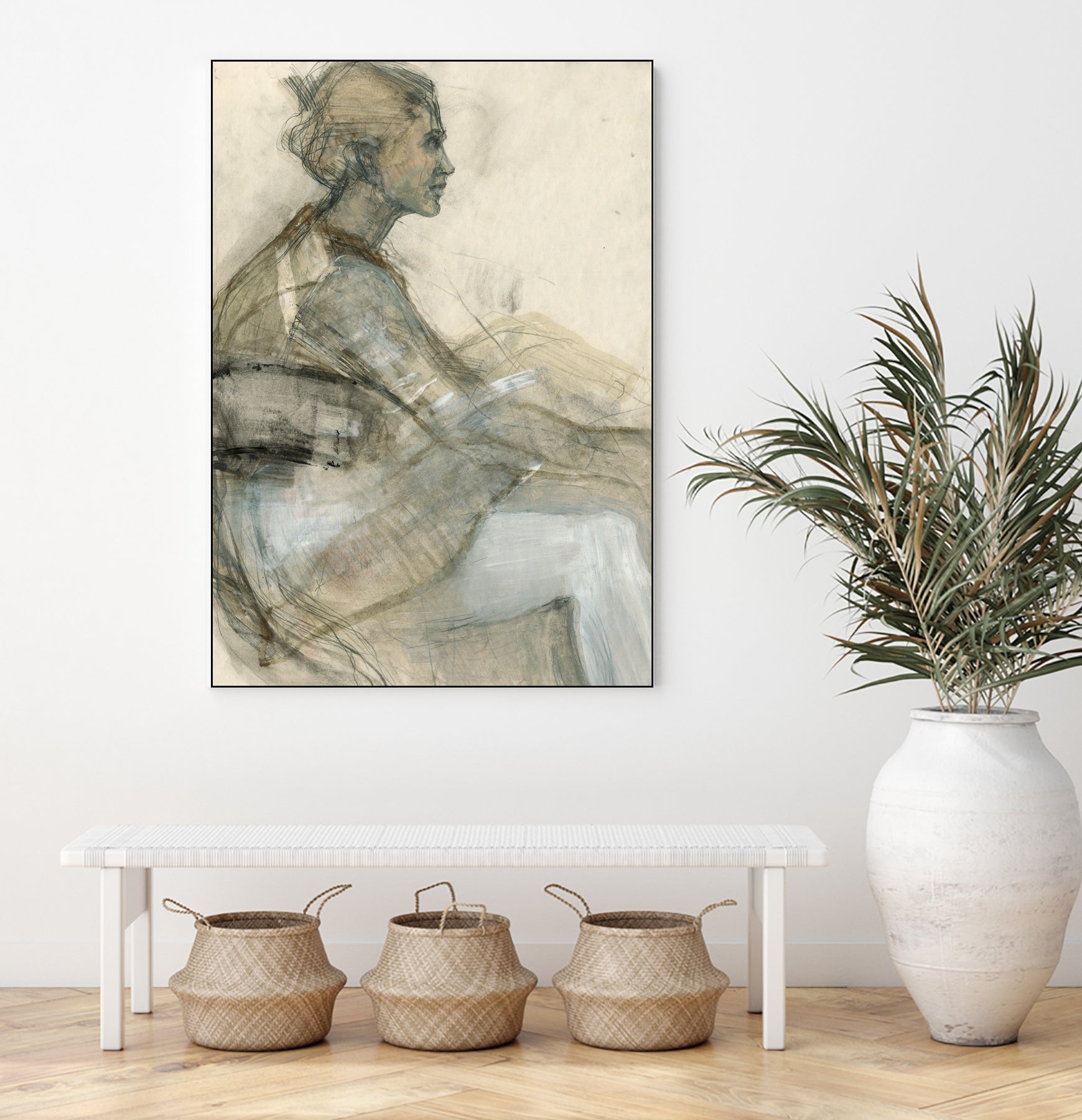 Sketch of a Woman Figure