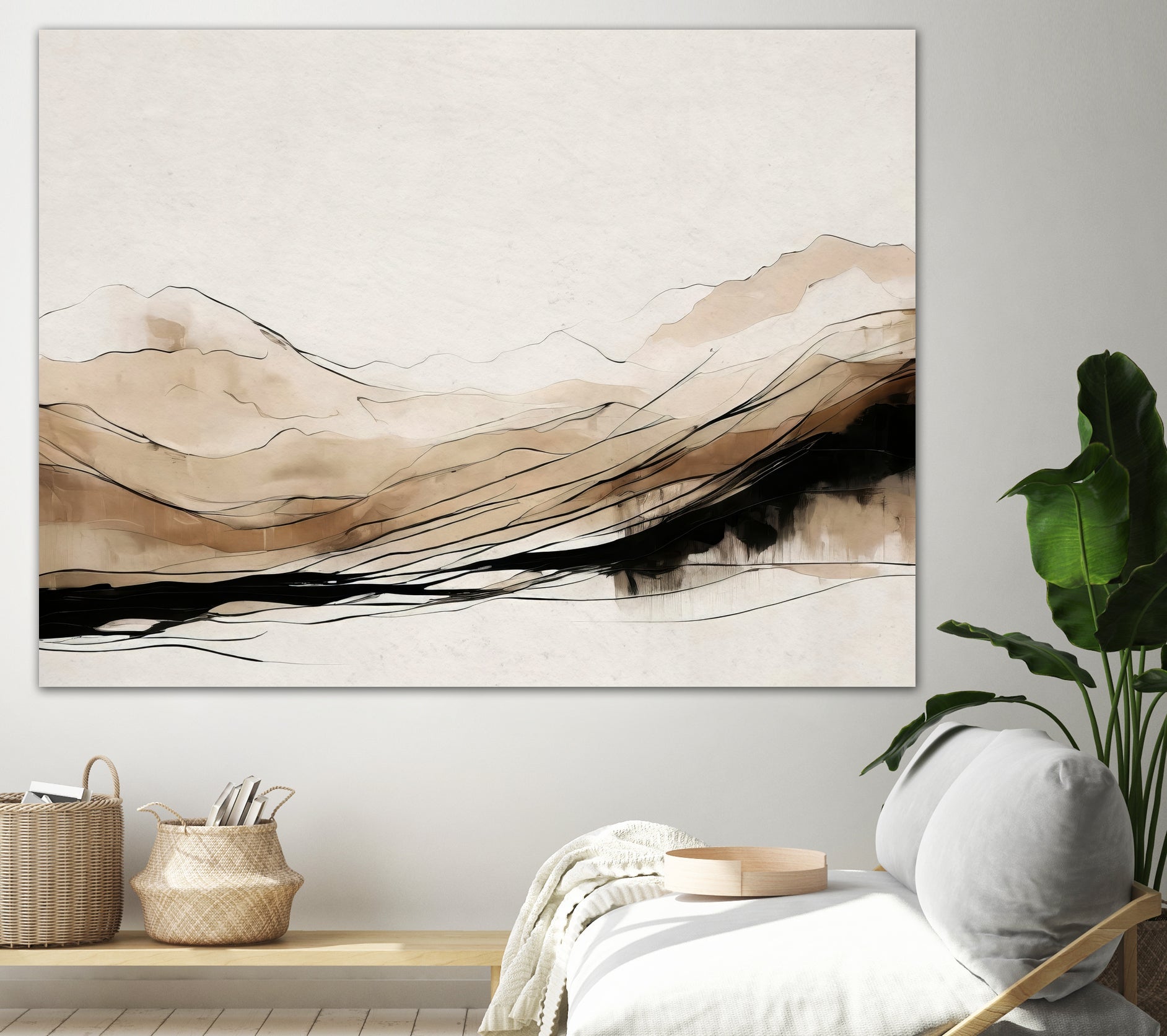 Abstract Hillside Horizon