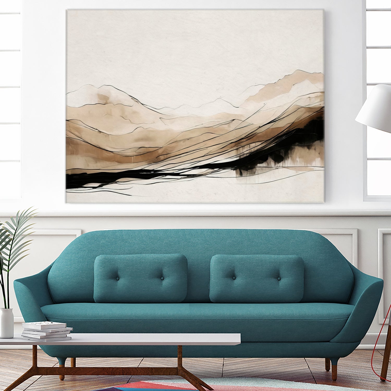 Abstract Hillside Horizon