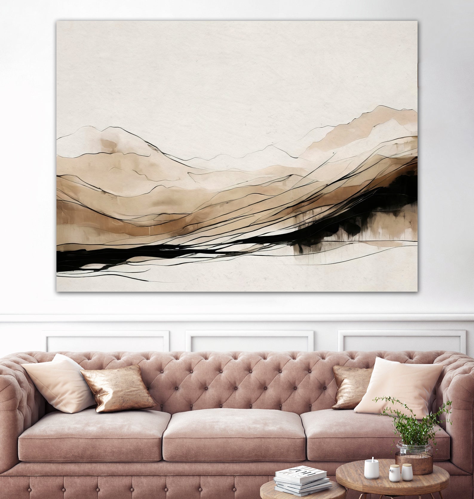 Abstract Hillside Horizon