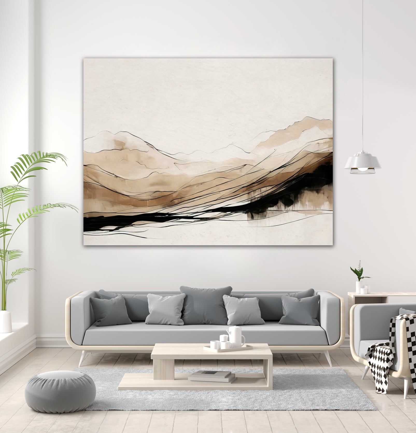 Abstract Hillside Horizon