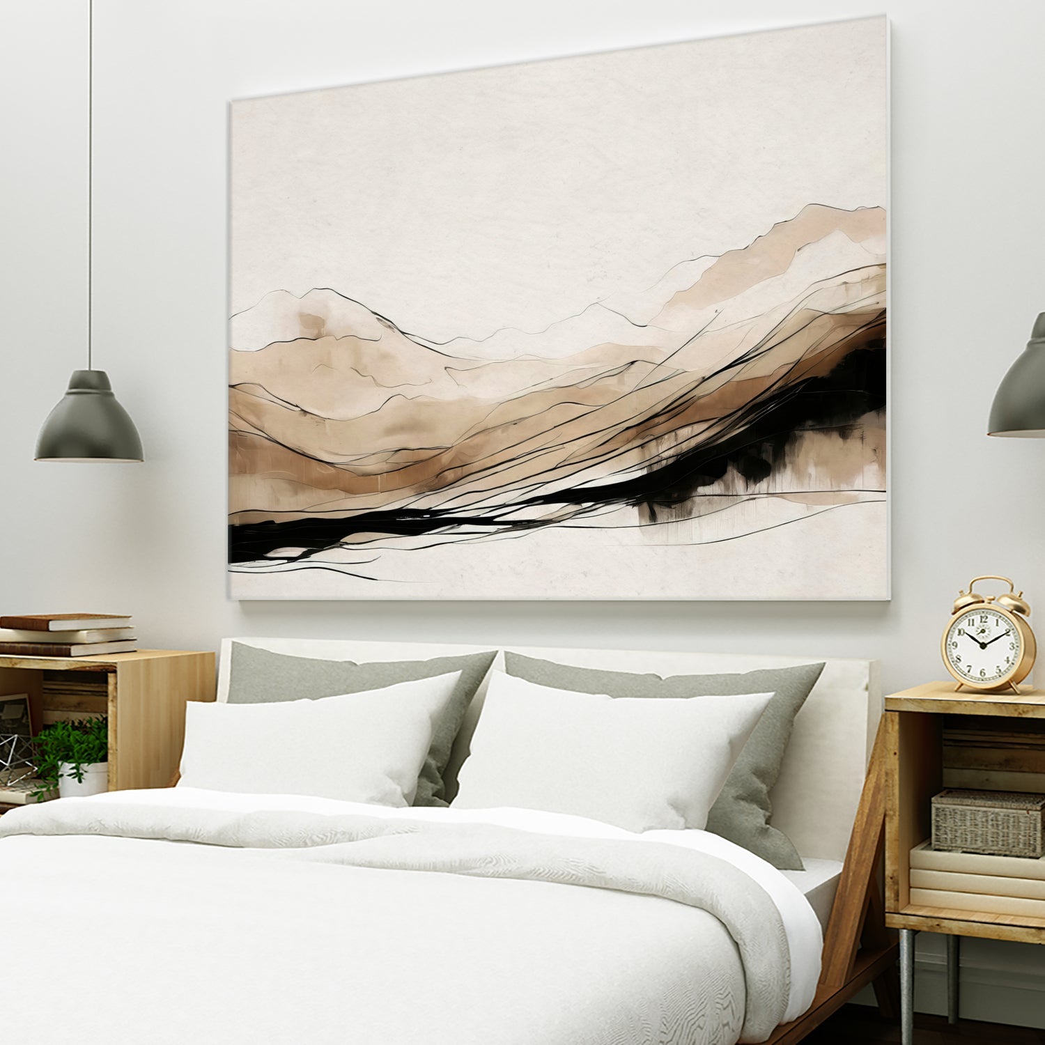 Abstract Hillside Horizon