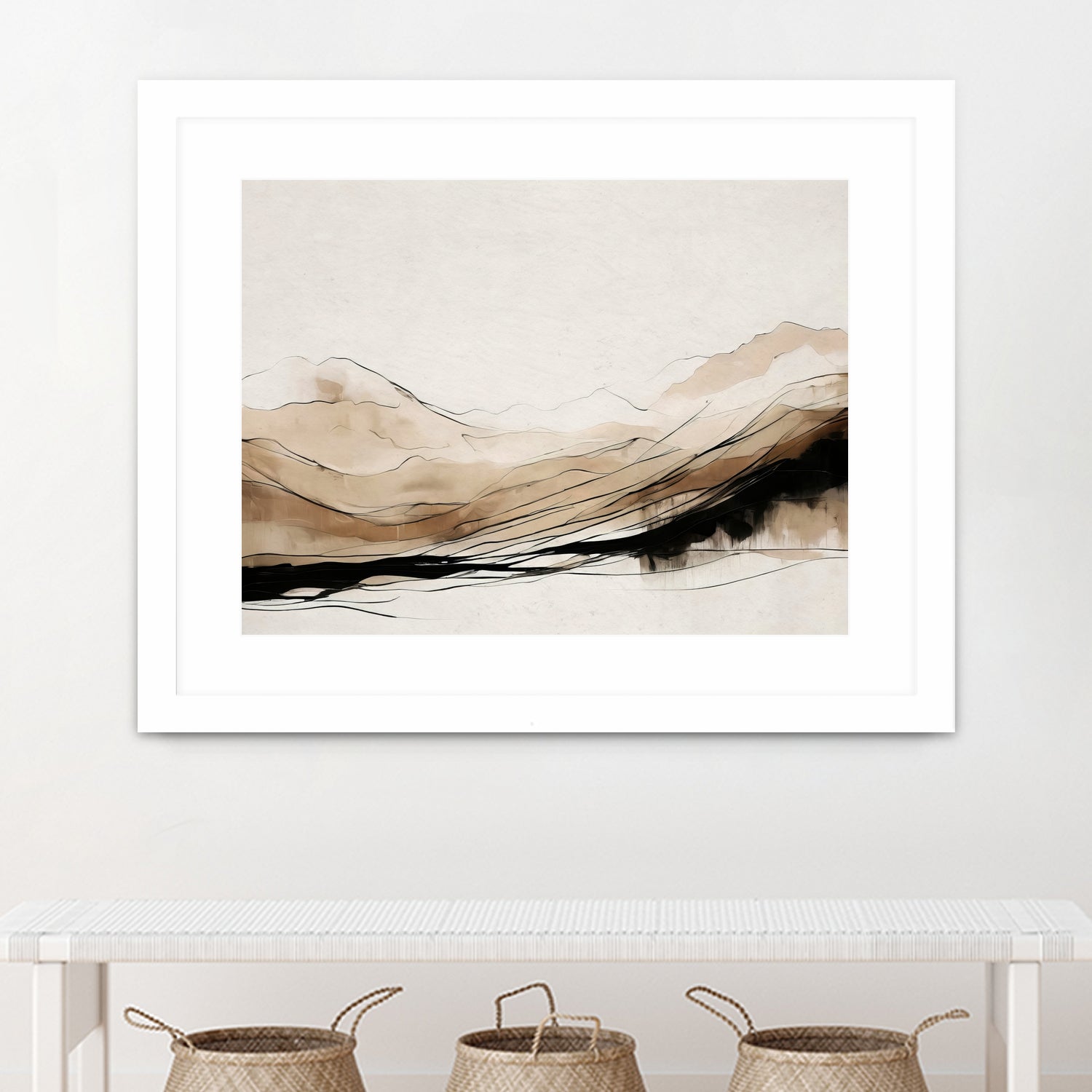 Abstract Hillside Horizon