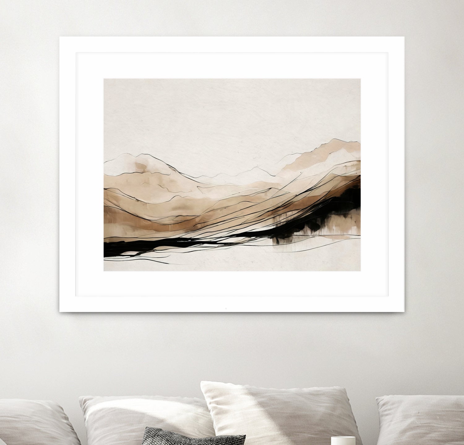Abstract Hillside Horizon