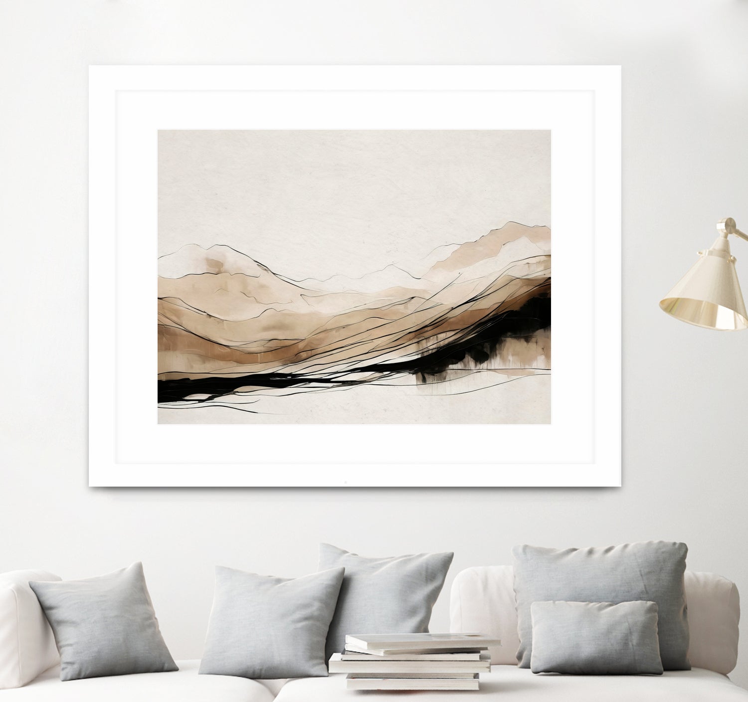 Abstract Hillside Horizon