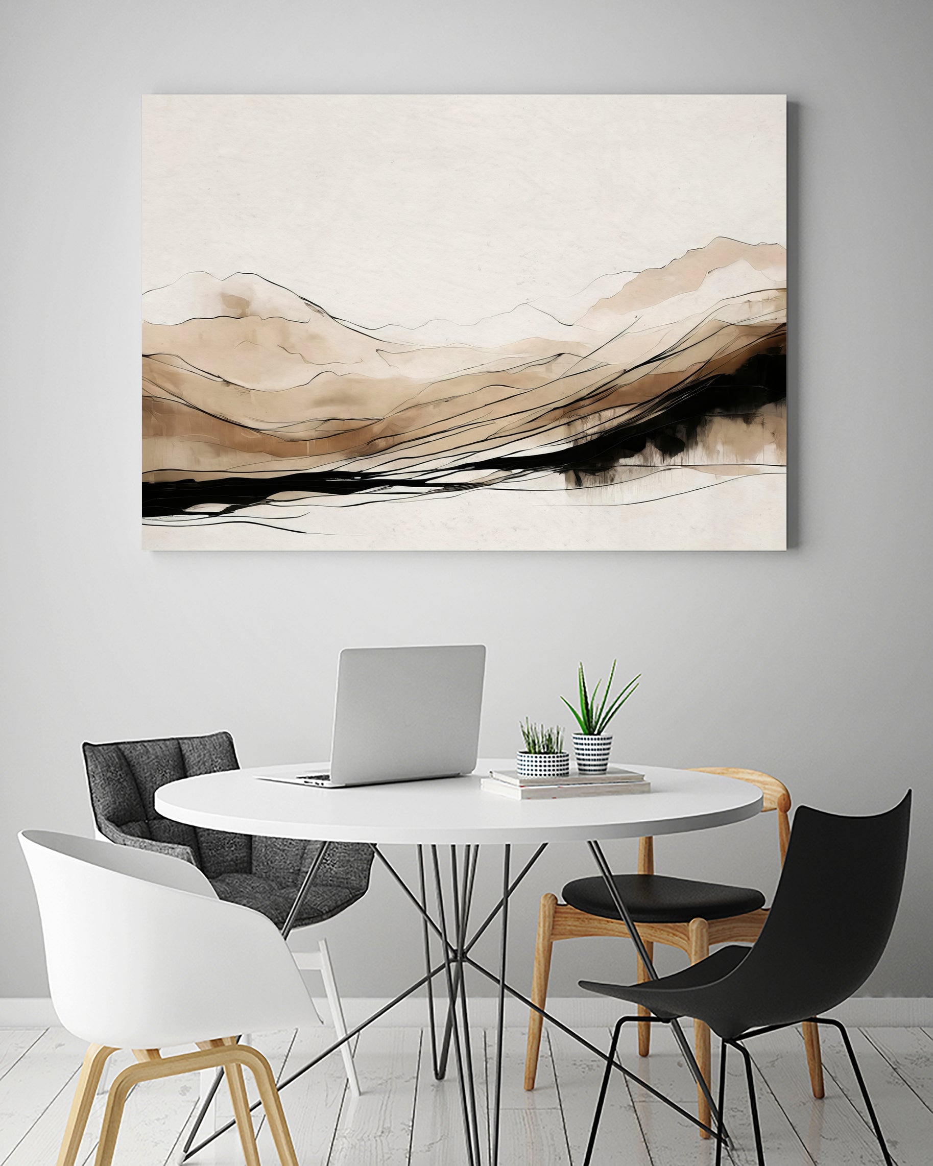 Abstract Hillside Horizon