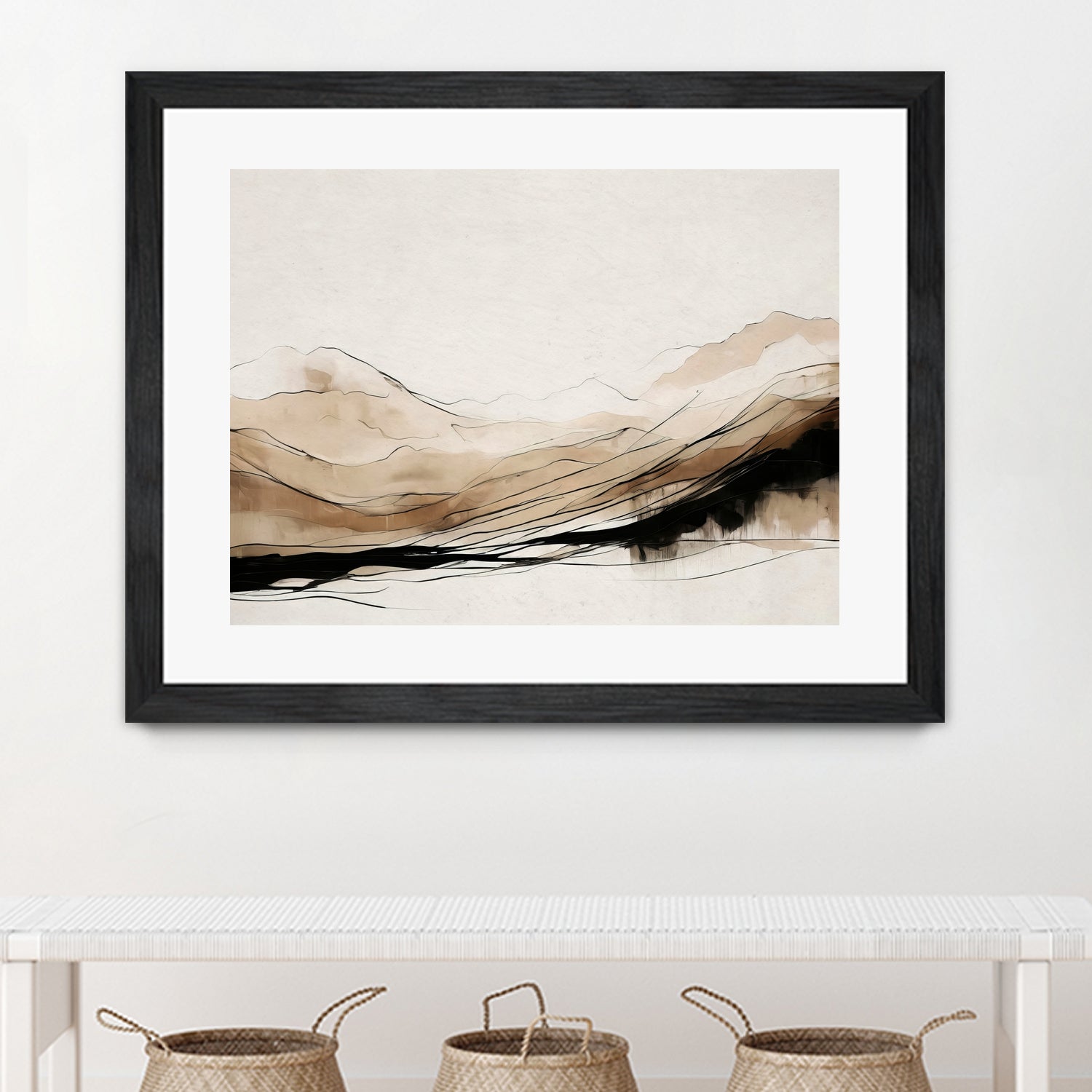 Abstract Hillside Horizon