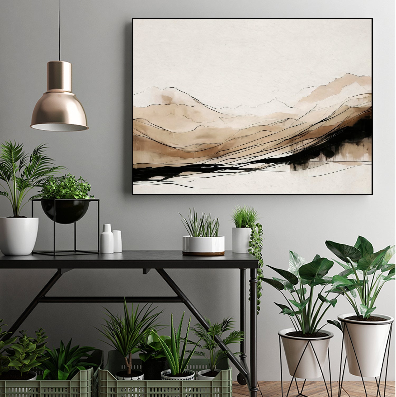 Abstract Hillside Horizon